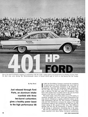 HR - May 1961 – 401 HP Ford