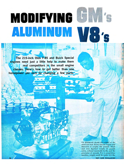 HR June 1961 - MODIFYING GM's ALUMINUM V8's