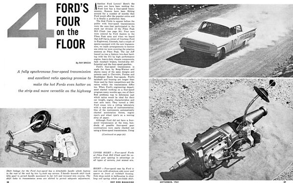 HR – September 1961 – 4 Ford’s Four on the Floor