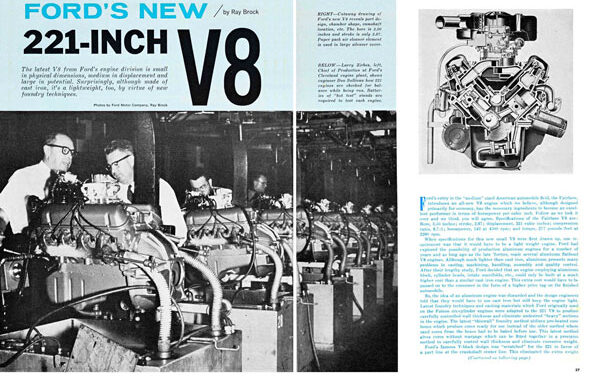 HR – November 1961 – Ford’s New 221-Inch V8