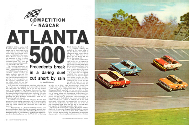 MT September 1962 - Competition Nascar Atlanta 500