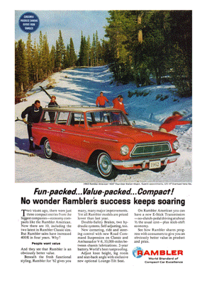 1962 AMC American Ad "Fun packed "