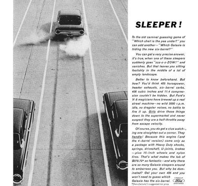 1962 Ford Ad 406 “Sleeper!”