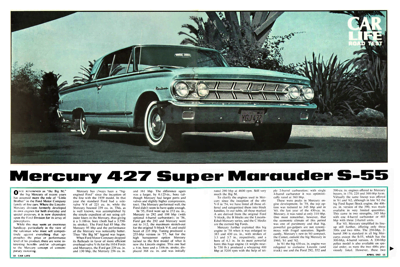 CL April 1963 - Mercury 427 Super Marauder S -55