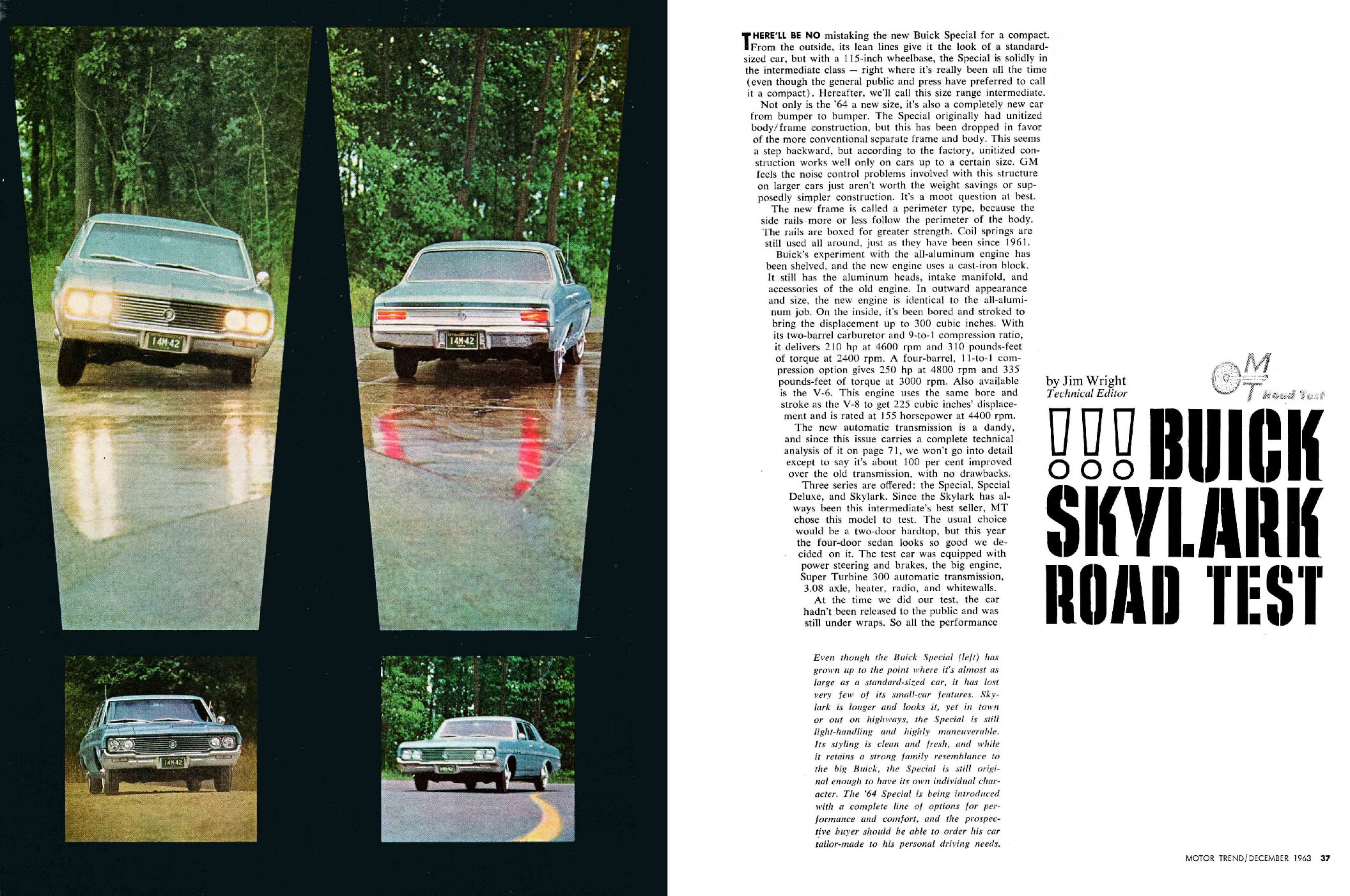 MT December 1963 - Buick Skylark Road Test