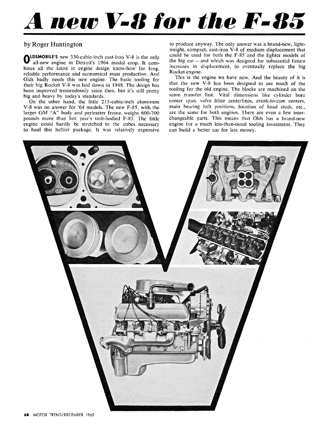 MT December 1963 - A new V-8 for the F-85