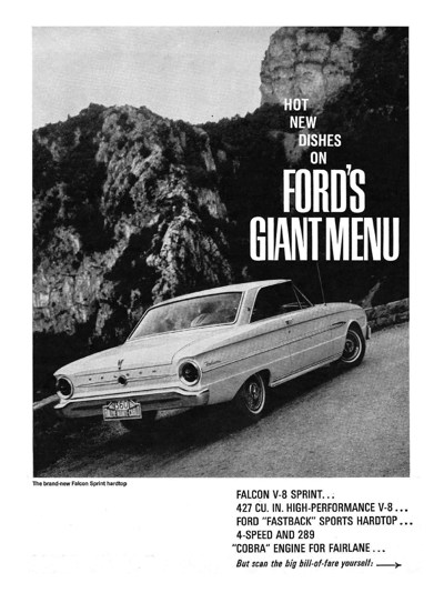 1963 Ford Performance Brochure