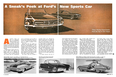 CL March 1964 – A Sneak’s Peek at Ford’s New Sports Car