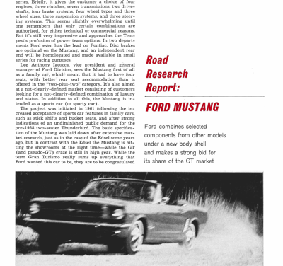 CD May 1964 – FORD MUSTANG