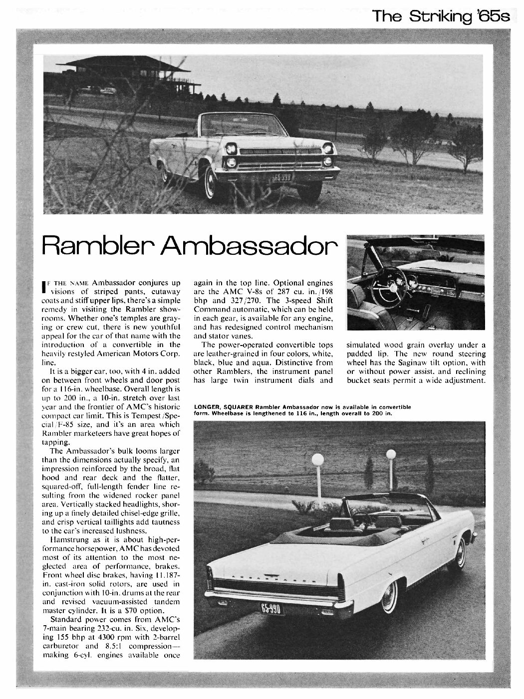 CL October 1964 – 1965 Rambler Ambassador Preview