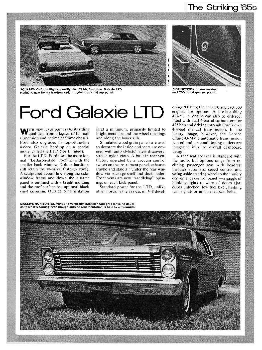 CL October 1964 – 1965 Ford Galaxie LTD Preview