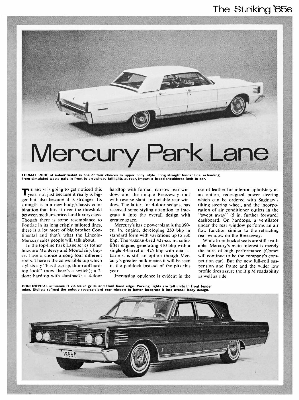 CL October 1964 – 1965 Mercury Park Lane
