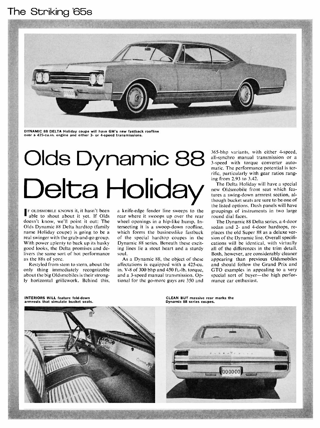 CL October 1964 – 1965 Olds Dynamic 88 Delta Holiday Preview