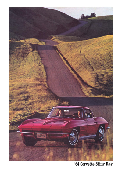 1964 Chevrolet Brochure Corvette Sting Ray (Composit View)