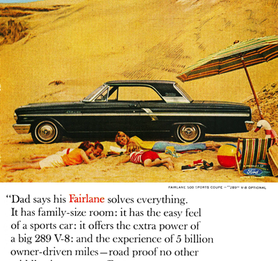 1964 Ford Ad Fairlane “Dad says Fairlane solves everything”