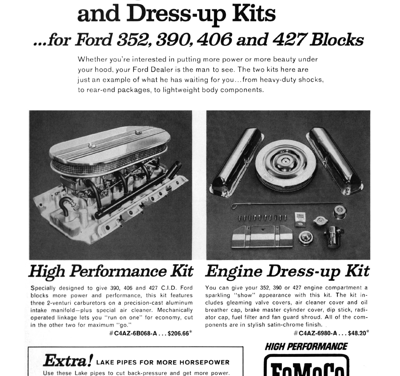 1964 Ford Ad High Performance “Here’s Go and Show in High Performance”