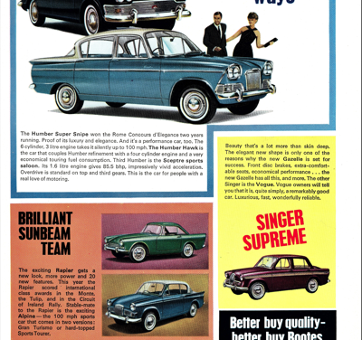 1964 Rootes Range of cars “Humber spells luxury…”