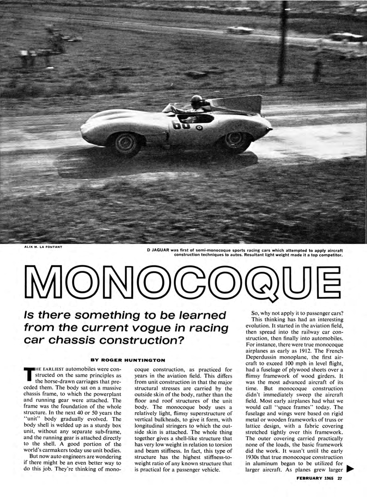CL February 1965 – MONOCOQUE