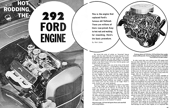 PHR August 1965 -292 FORD ENGINE