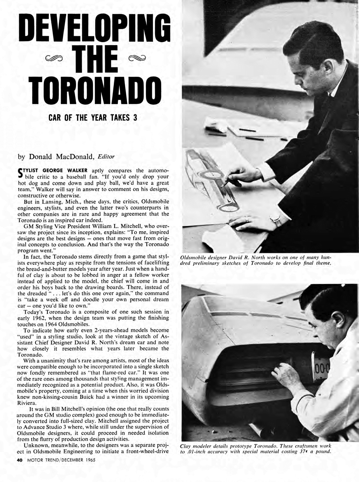 MT December 1965 - Developing the Toronado