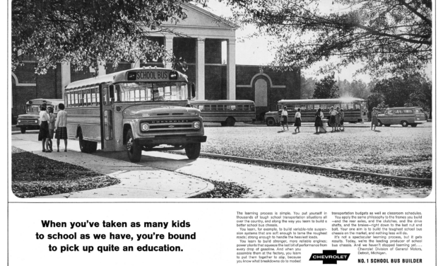 1965 Chevrolet Ad School Bus Chassis Guide “When you’ve taken as many kids to school as we have…”