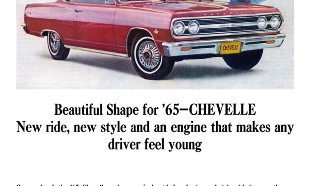 1965 Chevrolet Ad, Chevelle Malibu Super Sport Coupe, “Beautiful shape for ’65…”
