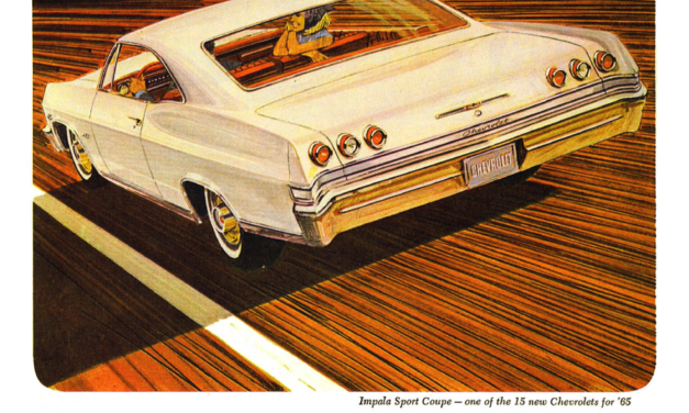 1965 Chevrolet Ad, Impala Sport Coupe “The difference is dramatic for ’65”