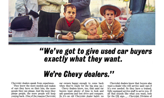 1965 Chevrolet Ad, OK Used Cars, “We’re chevy dealers”