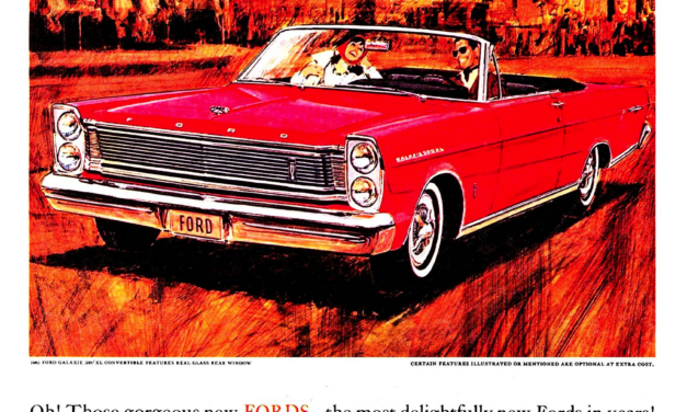 1965 Ford Ad Galaxie 500 XL Convertible “Oh those gorgeous new Fords” (Canada)