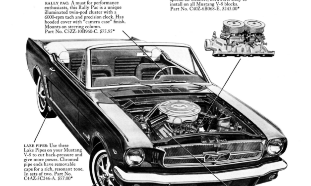 1965 Ford Ad Mustang Performance Kit ” Dress your Mustang from top to bottom . . .”