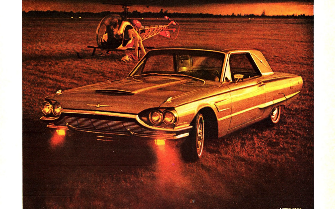1965 Ford Ad Thunderbird “Take off on a whole new approach to luxury travel”