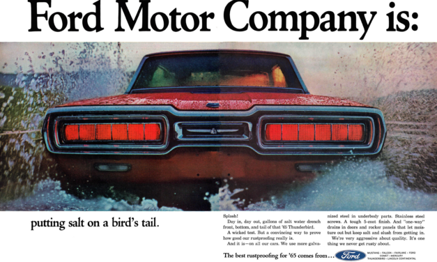 1965 Ford Ad Thunderbird “putting salt on a bird’s tail.”