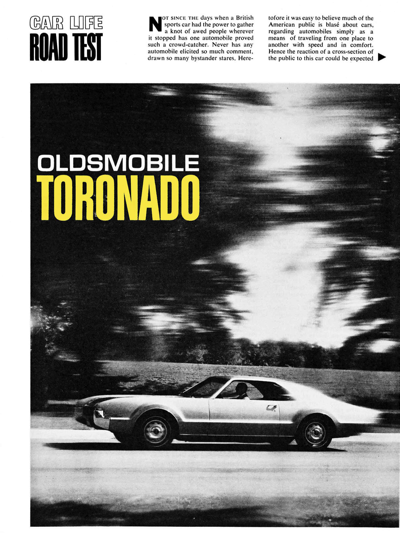 CL February 1966 - Road Test Olsmobile Toronado