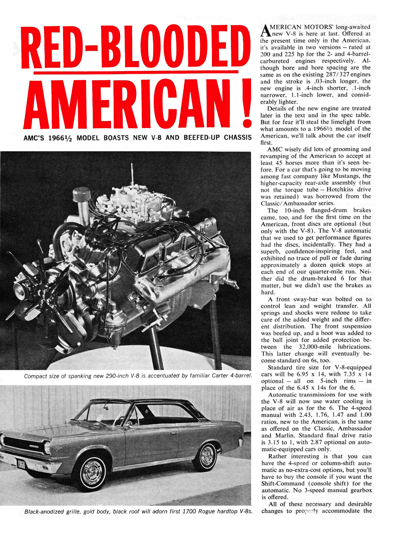 MT May 1966 RED - BLOODED AMERICAN AMC