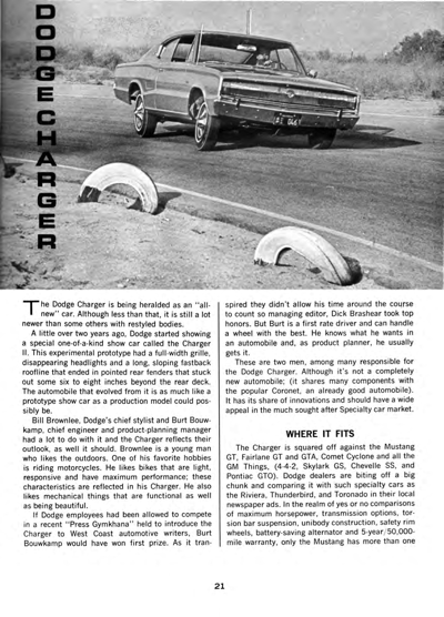 RTM May 1966 DODGE CHARGER