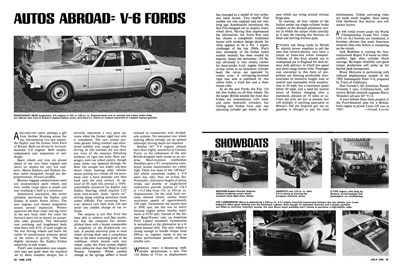 CL July 1966 AUTOS ABROARD: V-6 Fords