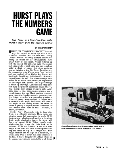 HPC September 1966 HURST PLAYS THE NUMBERS GAME