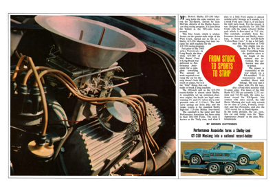 HPC September 1966 FROM STOCK TO SPORTS TO STRIP SHELBY GT-350
