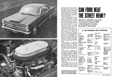 SSC October 1966 can ford beat the street hemi?
