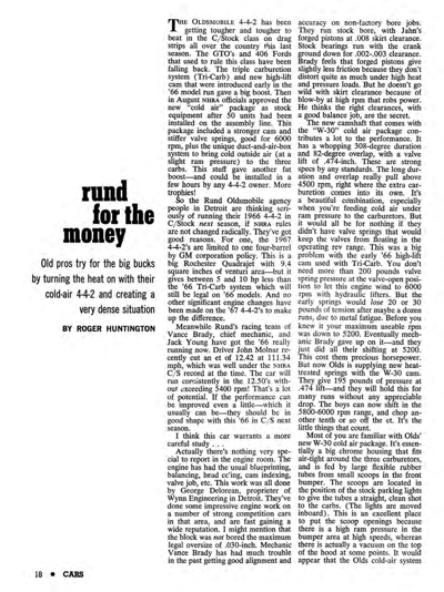 HPC December 1966 rund for the money. Oldsmobile