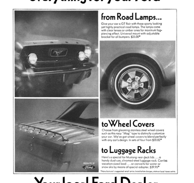 1966 Ford Ad Accessories “Who’s got everything for your Ford?”