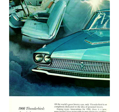 1966 Ford Ad Thunderbird “1966 Thunderbird – America’s personal luxury car”