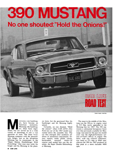 CL January 1967 - 390 Mustang