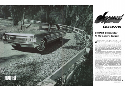 CL January 1967 - Imperial Crown: Comfor Competitor In the Luxury League