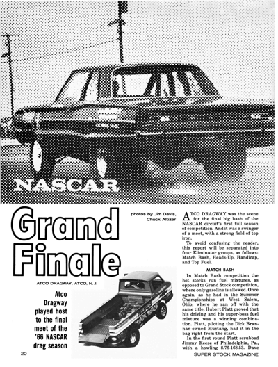 SSID January 1967 – Nascar Grand Finale
