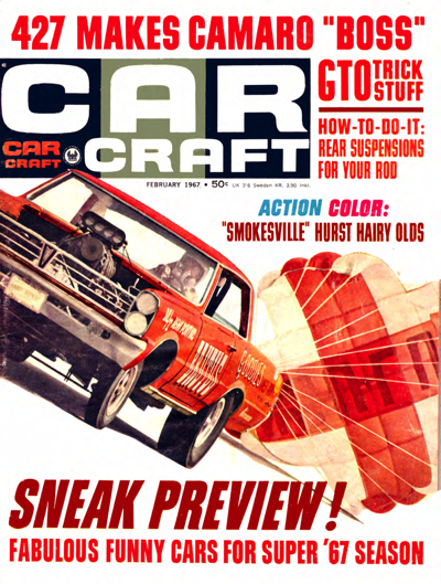CC February 1967 - Sneak Preview: Fabulous Funny Cars for Super '67 Season
