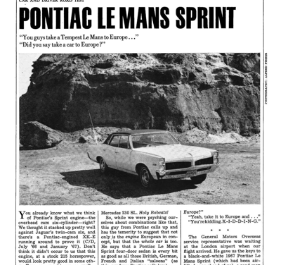 CD February 1967 – Pontiac Le Mans Sprint