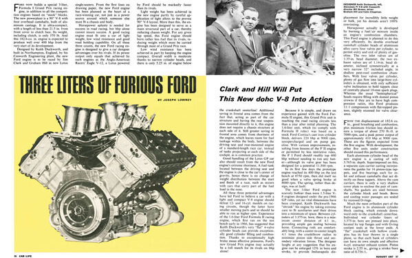 CL August 1967 – Three Liters of Fuious Ford