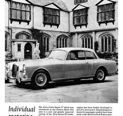 1967 Alvis Ad “Individual Motoring . . .”