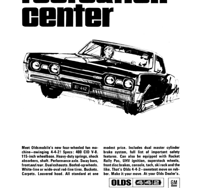 1967 Oldsmobile Ad 442 Recreation Center